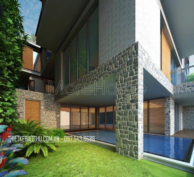 Thiết kế kiến trúc biệt thự Cao Bằng hiện đại